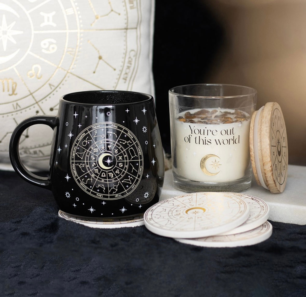✨ Astrology Heat Changing Mug – Celestial Gold Design (500ml)