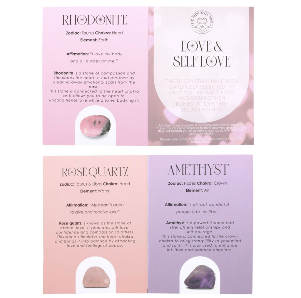 💕 Love & Self-Healing Crystal Set – 3 Healing Stones
