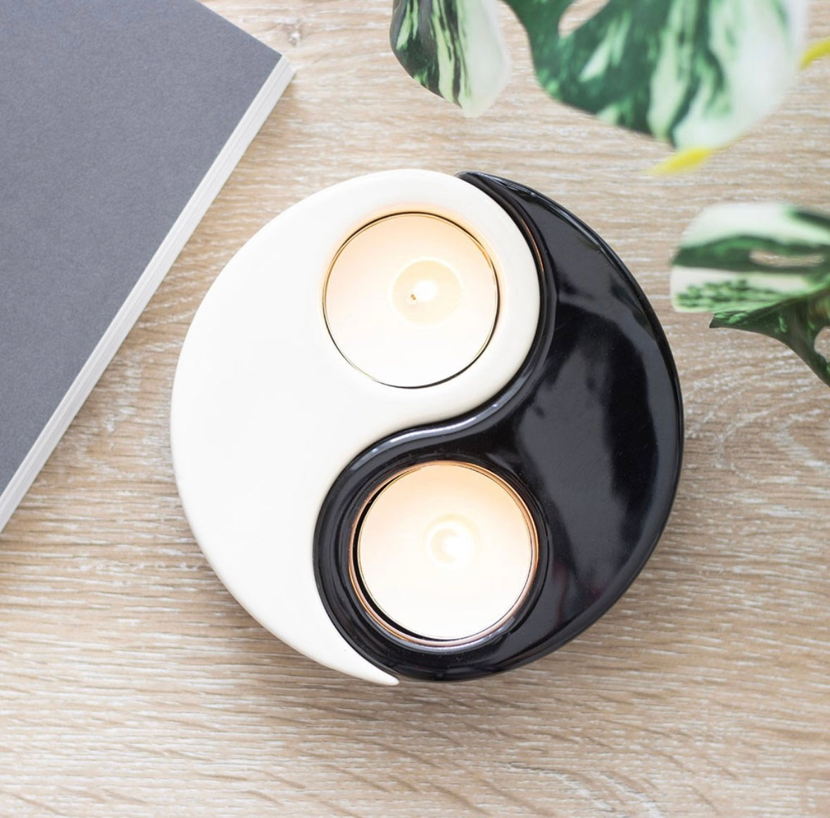 ☯️ Yin & Yang 2-Piece Tealight Candle Holder