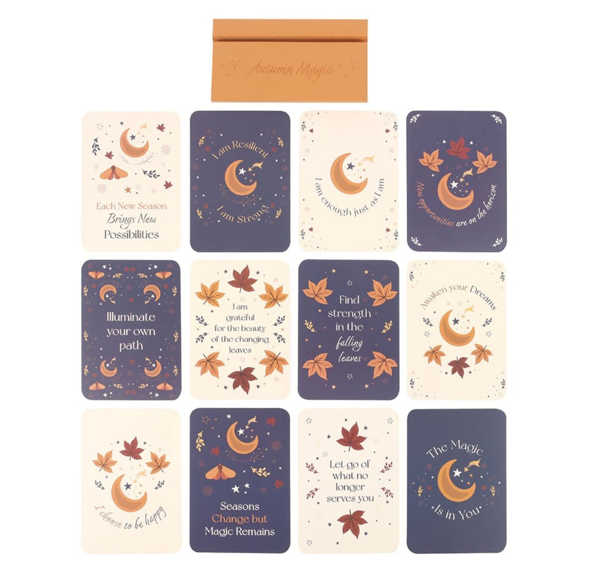 ✨ Affirmation Cards & Wooden Stand – Daily Positivity Set
