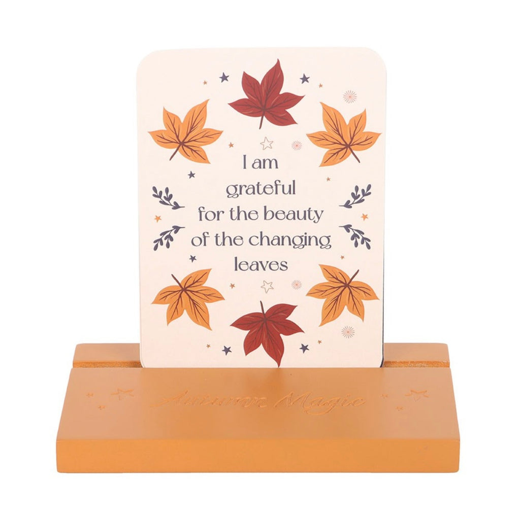 ✨ Affirmation Cards & Wooden Stand – Daily Positivity Set
