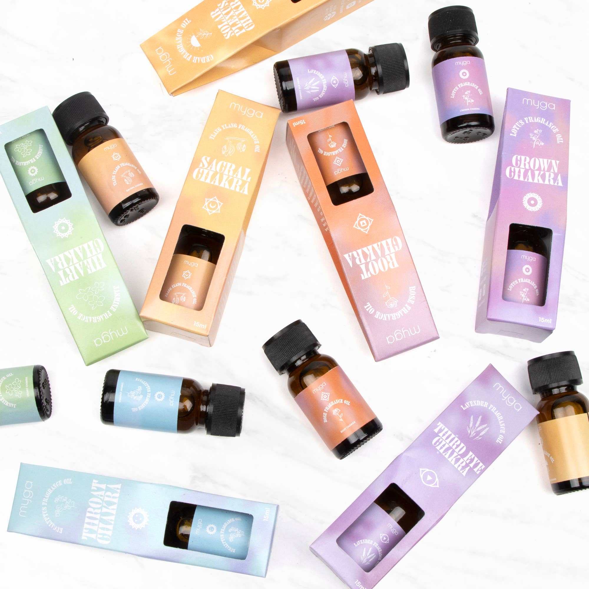 Chakra Oil Set – 7 Fragrance Oils for Mind, Body, and Spirit